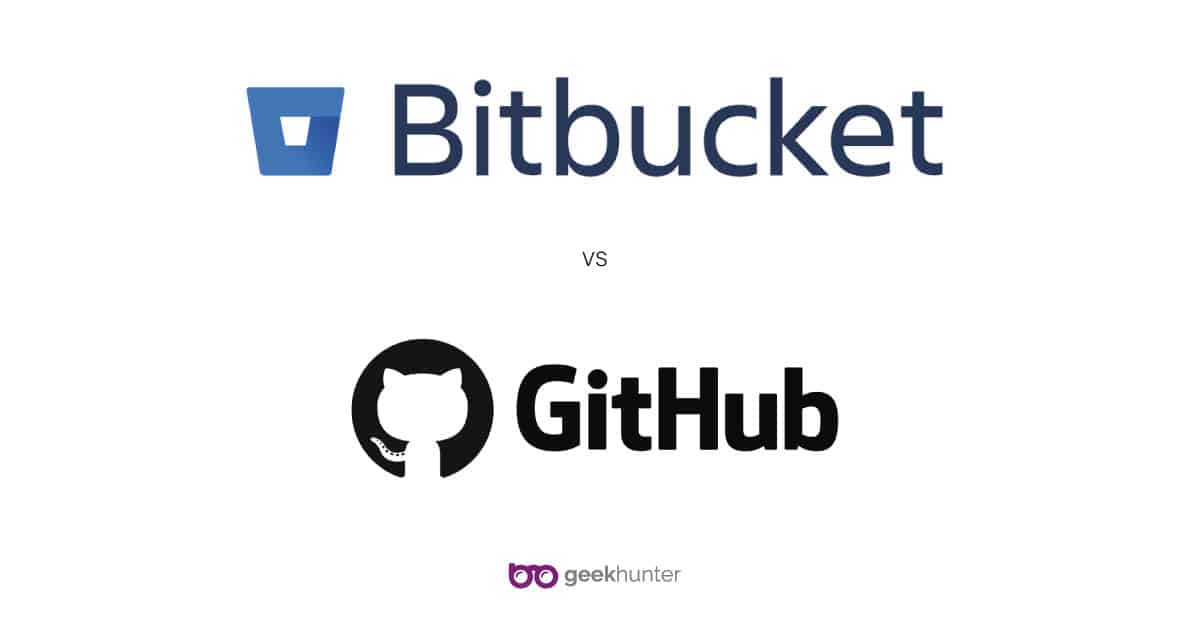 logo dos produtos github e bitbucket