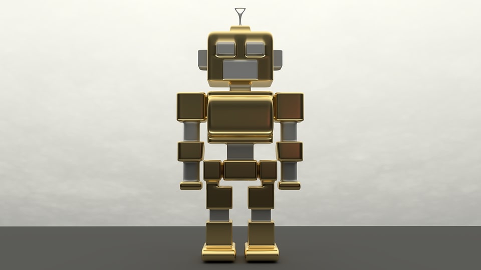 robo pequeno dourado