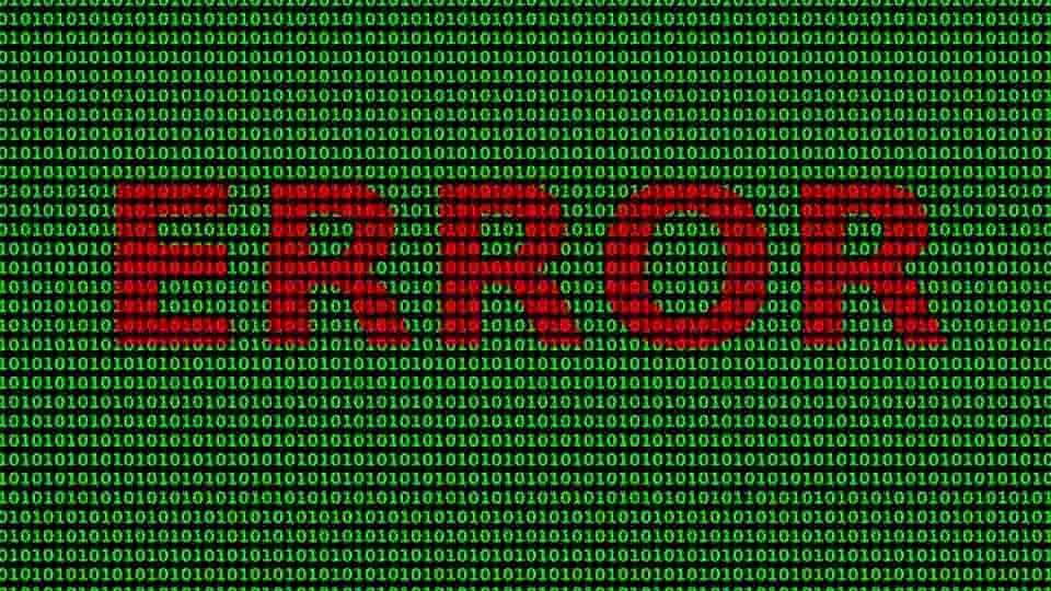 tela de computador com erro
