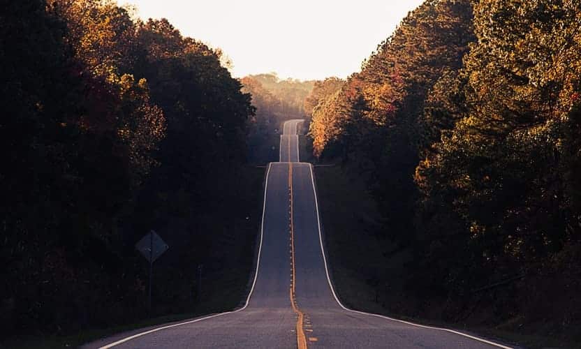 imagem de uma estrada