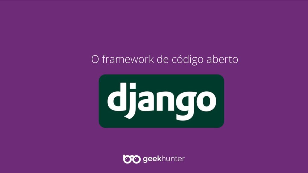 tela roxa com logo do django