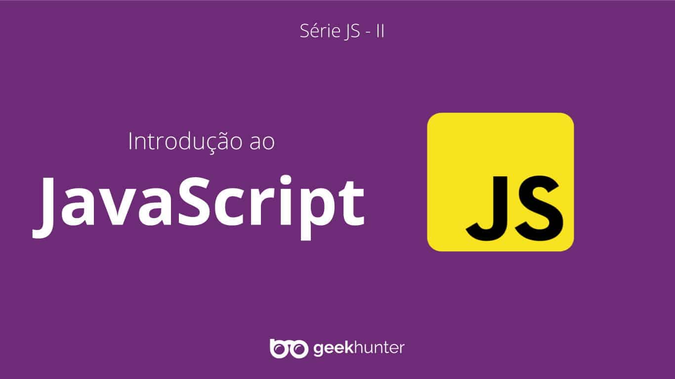 imagem de fundo roxo com simbolo do javascript e da geekhunter