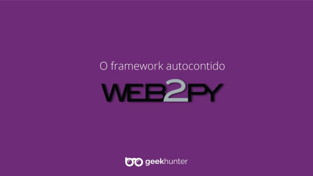 tela roxa com logo do framework web2py