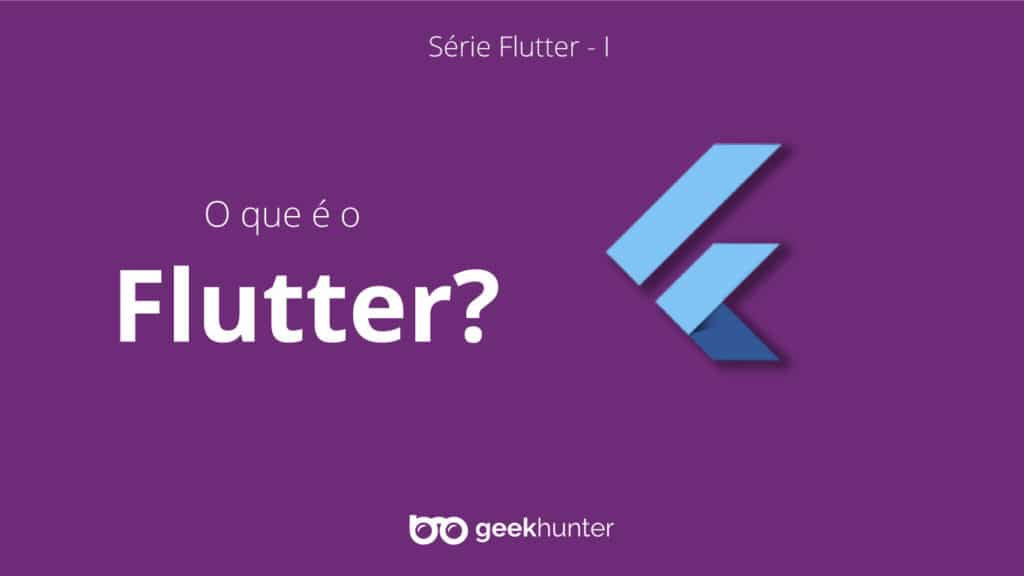 fundo roxo simbolo da geek hunter e do flutter