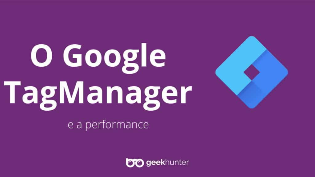 fundo roxo com logo do google tagmanager e da geehunter