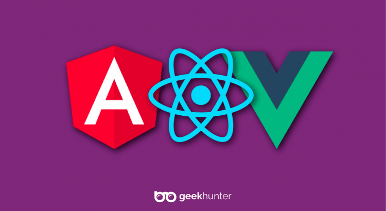 angular react e vue
