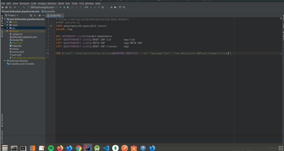 criar imagem docker