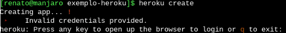 deploy no Heroku