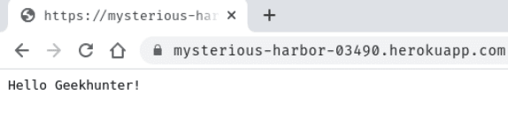 criação de deploy na plataforma heroku