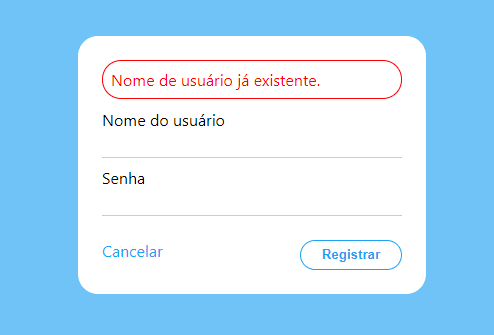 aplicação twitter