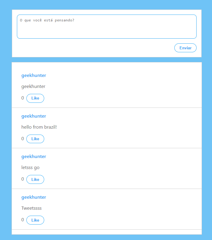sua versão do twitter