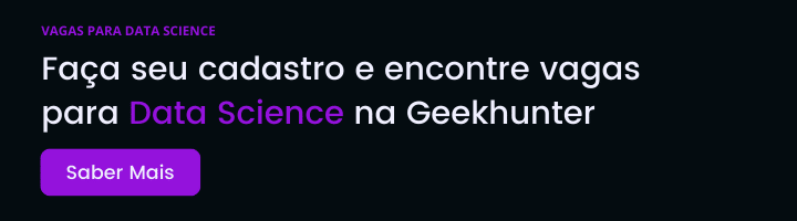 Banner de linguadem para ciência de dados para se cadastrar na Geekhunter