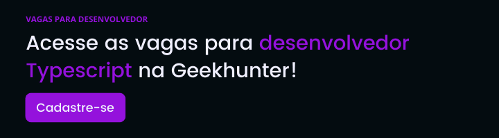 Banner com link para vagas de Desenvolvedor
