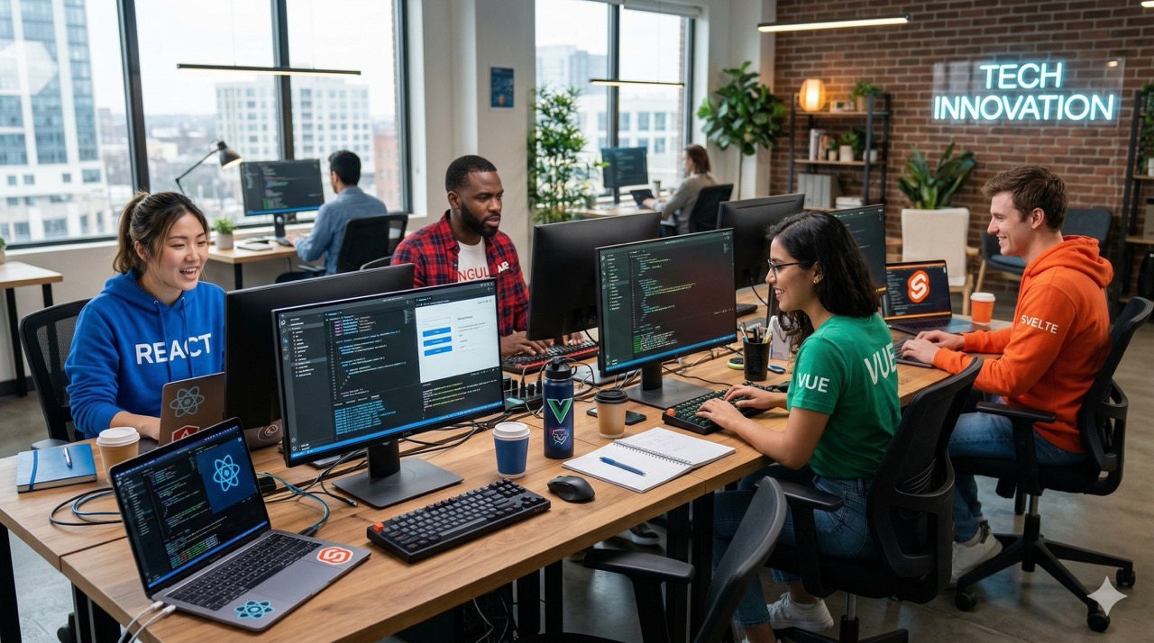 melhores frameworks front-end